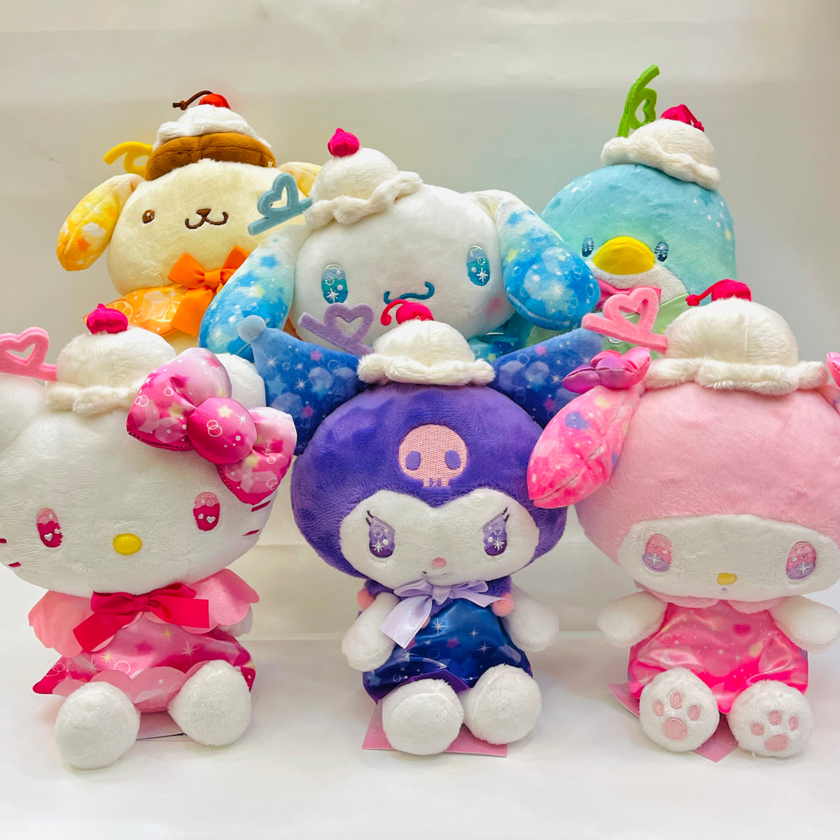 Sanrio Ice Cream Floats Plushies: Kuromi, My Melody, Cinnamoroll, Hello  Kitty