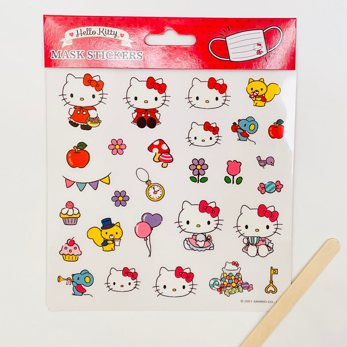 Hello Kitty Mask Sticker AST – Hello Cutie Shop
