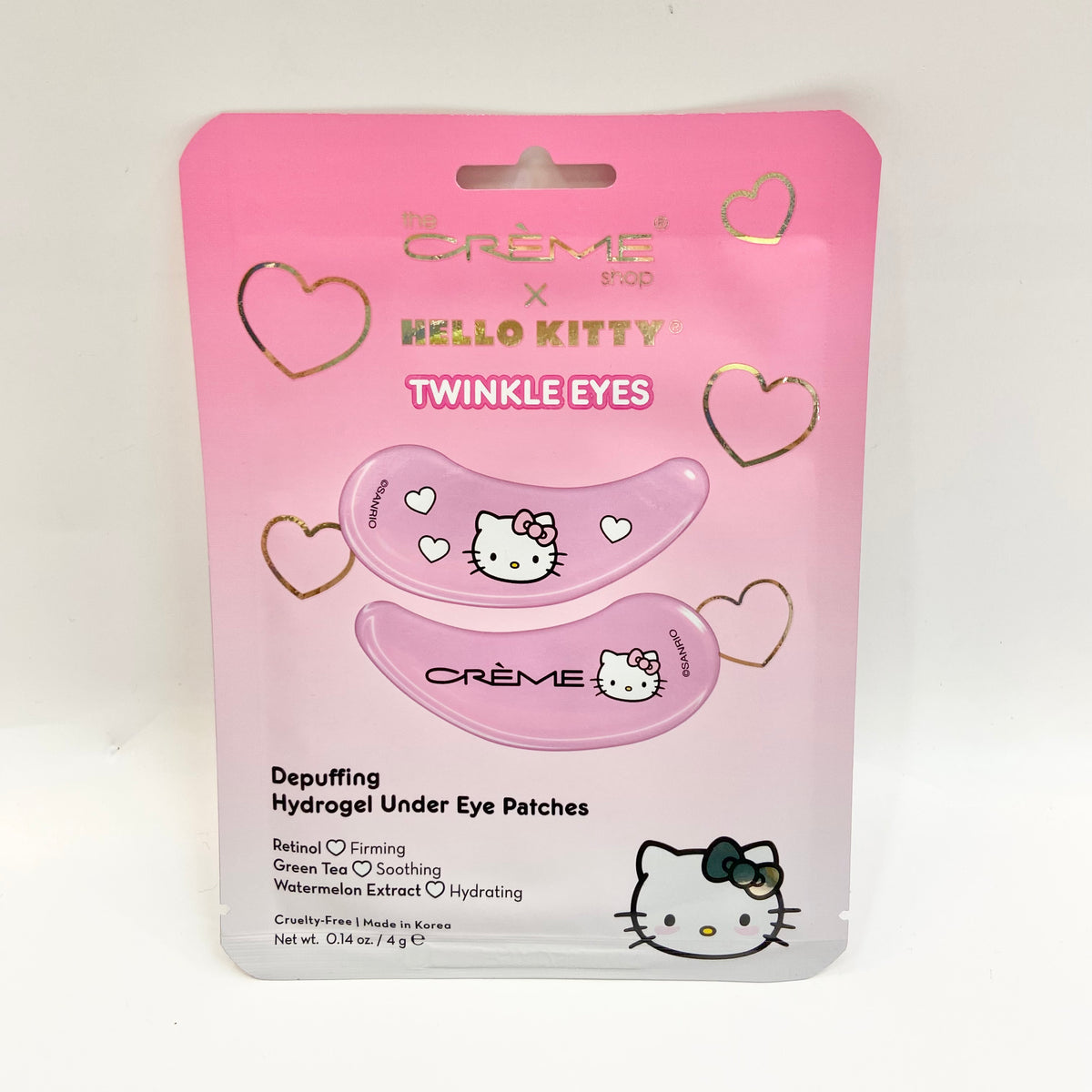 Hello Kitty Twinkle Eyes Depuffing Hydrogel Under Eye Patches- United States