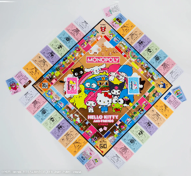 Hello Kitty & Friends Monopoly Board Game - Premium Rose Gold Edition
