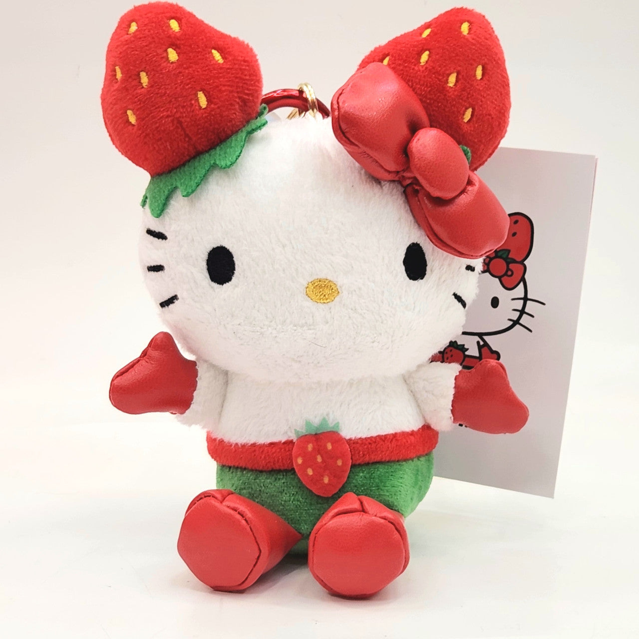 Hello Kitty 50th Anniversary RETRO Mascot Plush Keyclip 2012