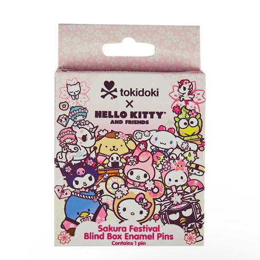 Hello Kitty & Friends x Tokidoki Sakura Festival Enamel Pin Blind Box