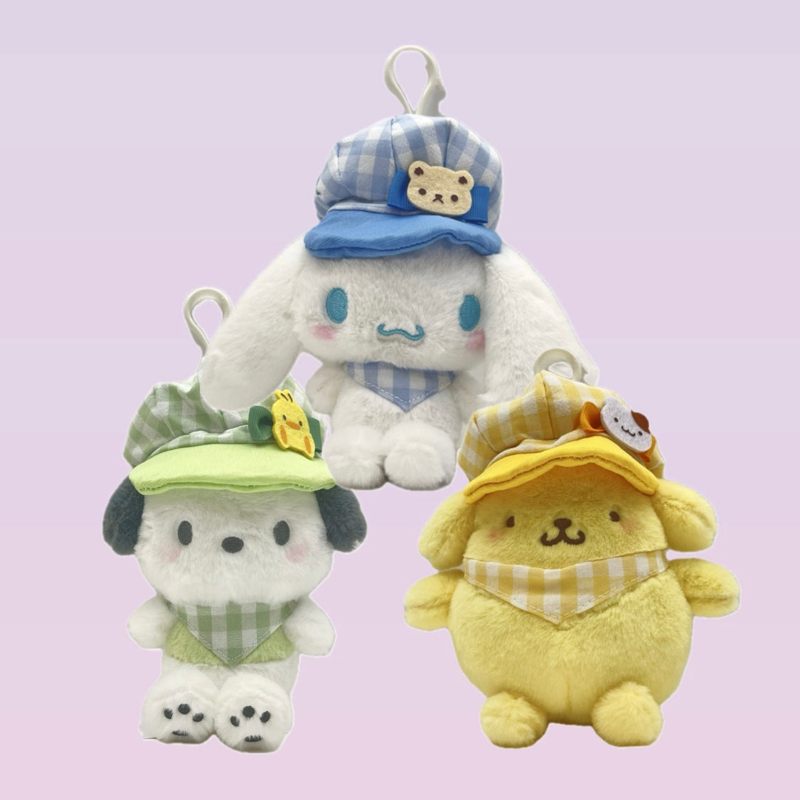 Sanrio GINGHAM CASQUETTE Mascot Clip-On