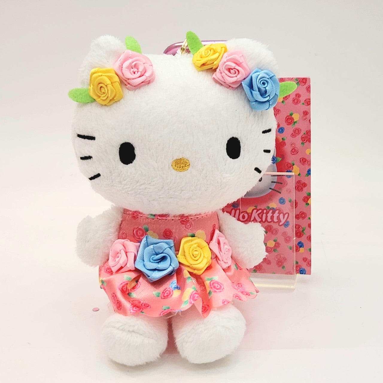 Hello Kitty 50th Anniversary RETRO Mascot Plush Keyclip 2001