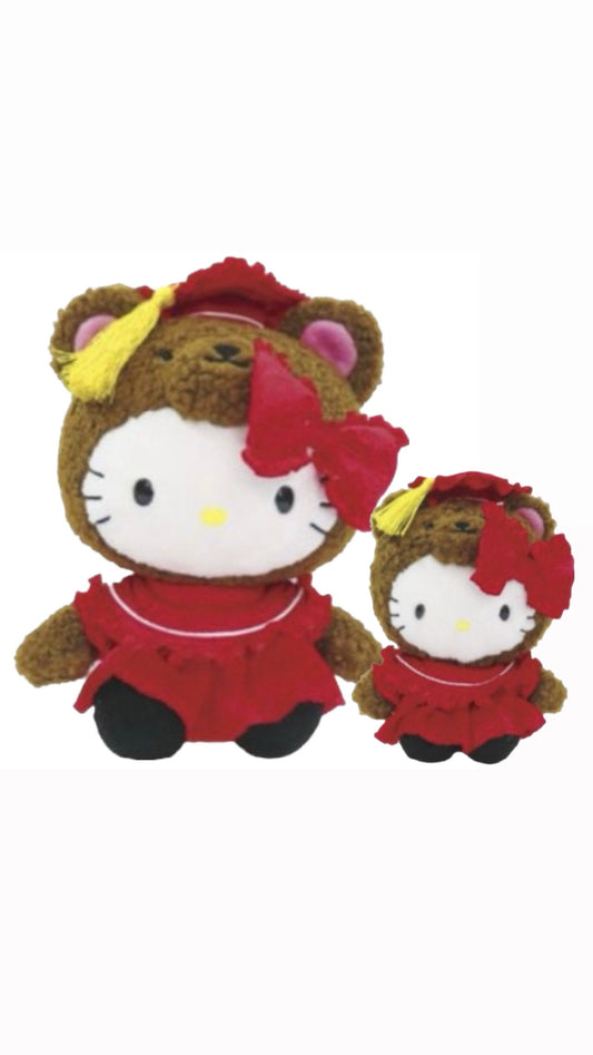 Hello Kitty BROWN BEAR Graduation Plush