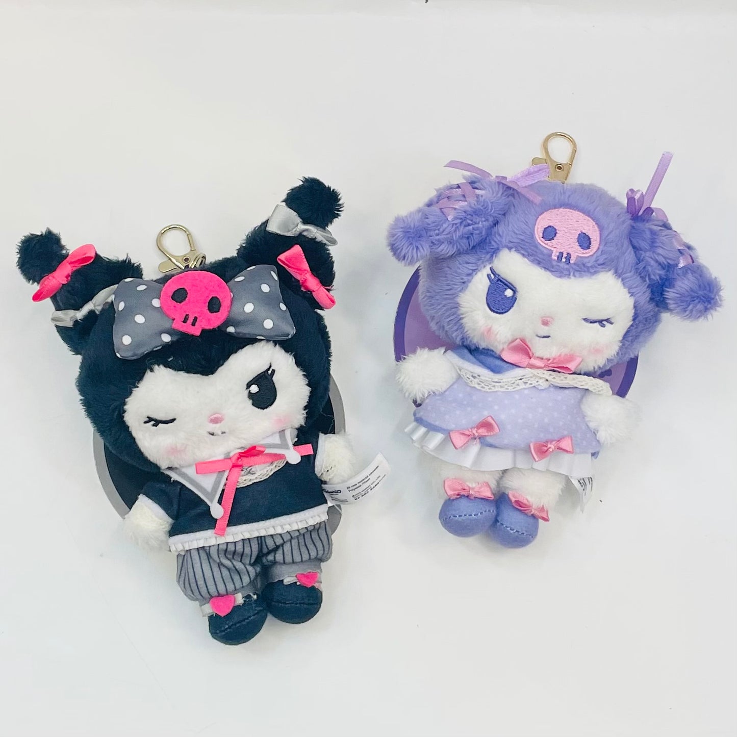 Kuromi BLACK & PURPLE Mascot Plush Keychain