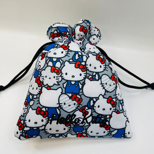 Hello Kitty BLACK POSE Mini Drawstring Bag