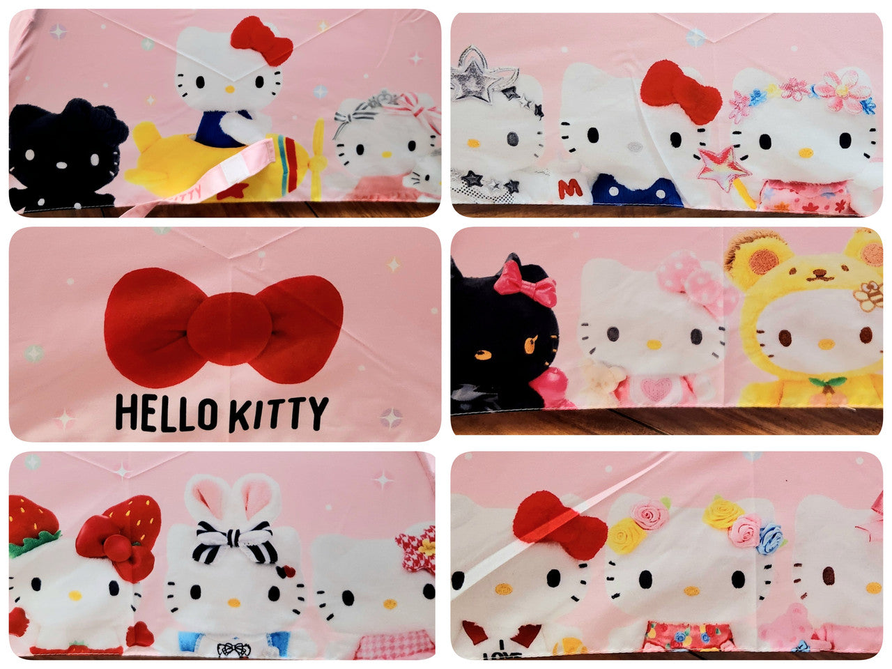 Hello Kitty 50th Anniversay OVER THE YEARS Foldable Umbrella