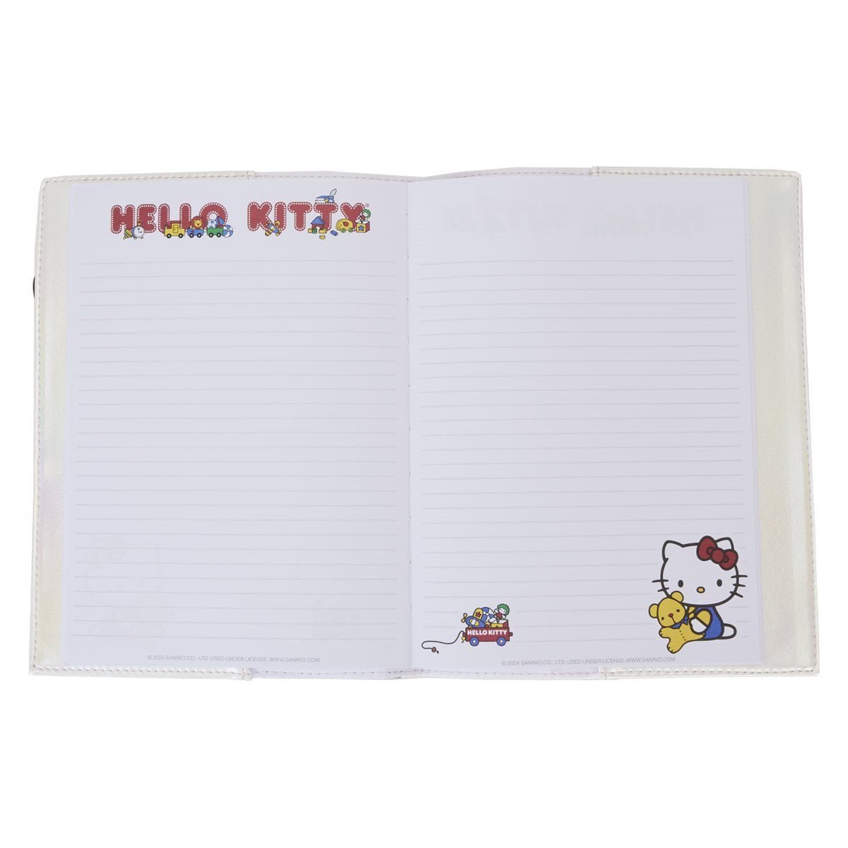 Hello Kitty 50th Anniversary Classic Pearlescent Refillable Journal
