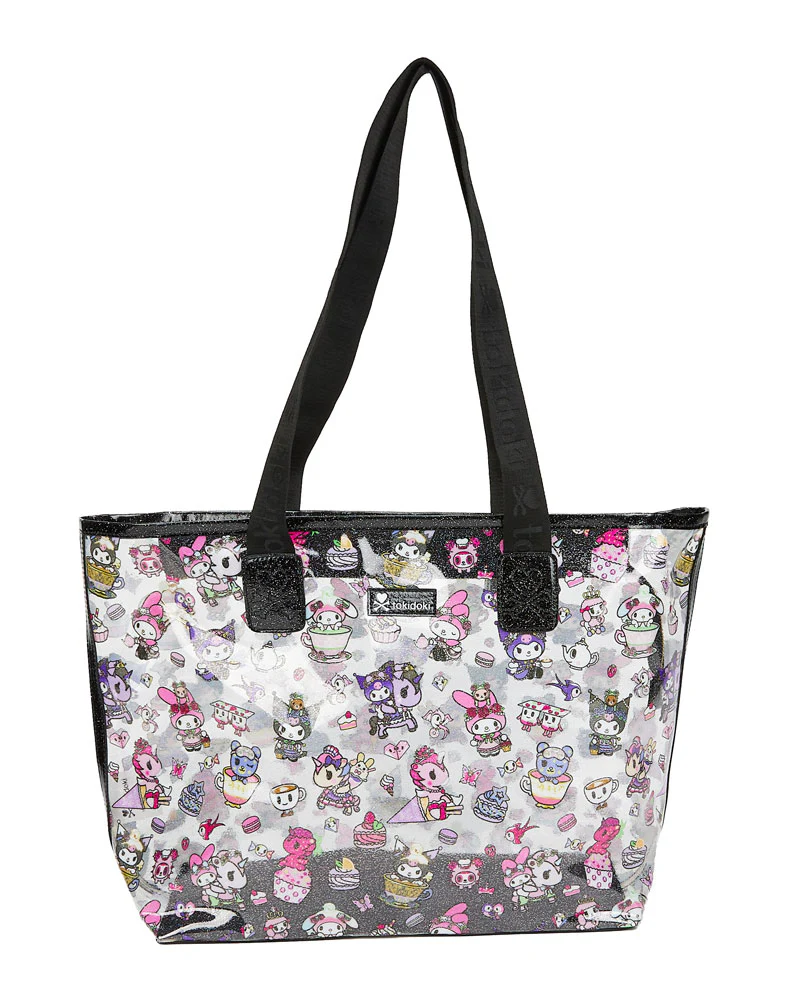 Kuromi & My Melody x Tokidoki Garden Party Clear Zip Tote Bag