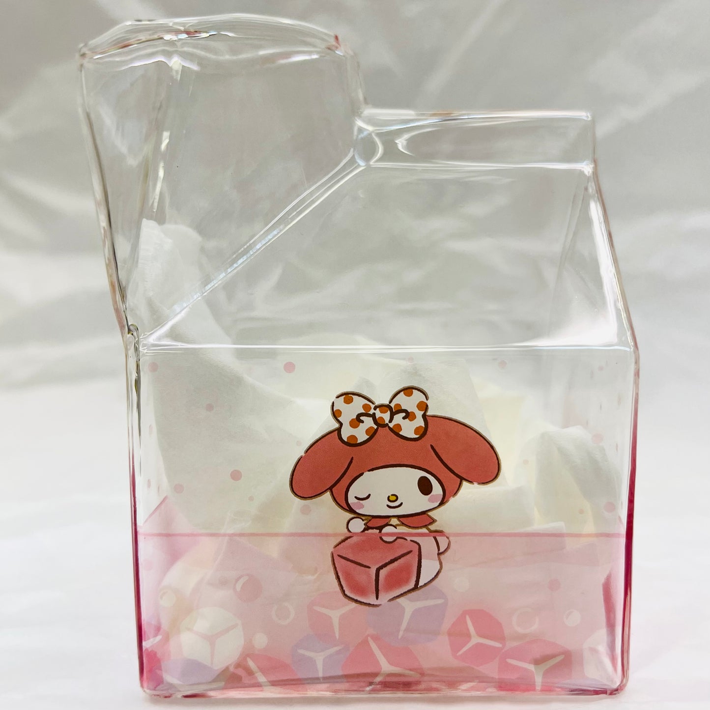 Sanrio Milk Carton Shaped Glass Cup