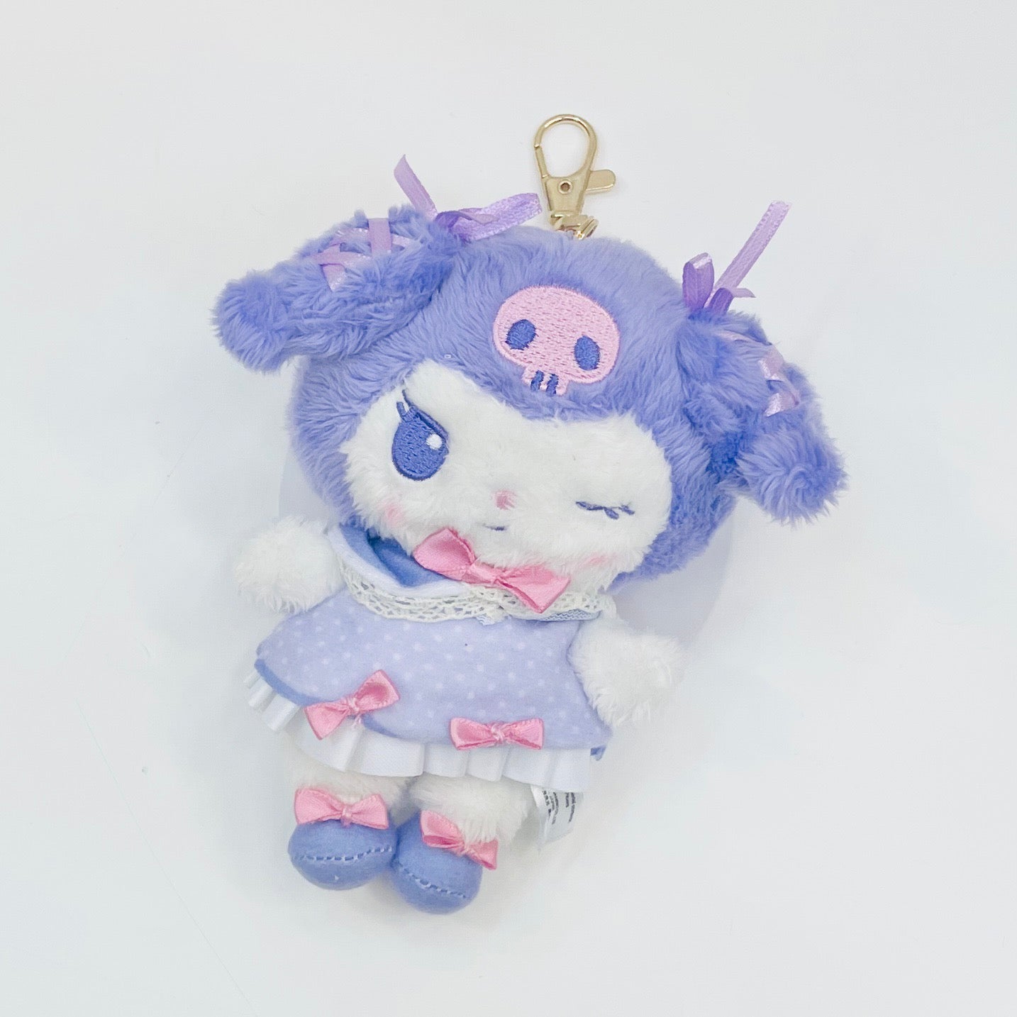 Kuromi BLACK & PURPLE Mascot Plush Keychain