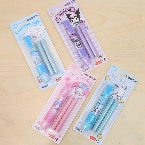 Sanrio Click-On Eraser with Refills