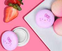 The Crème Shop x Hello Kitty Macaron Lip Balm - Strawberry Rose Latte