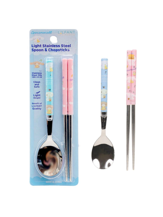 Cinnamoroll Stainless Spoon & Chopsticks Set