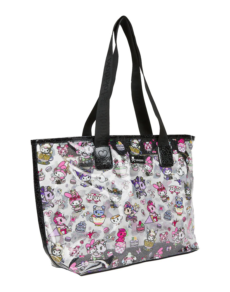 Kuromi & My Melody x Tokidoki Garden Party Clear Zip Tote Bag