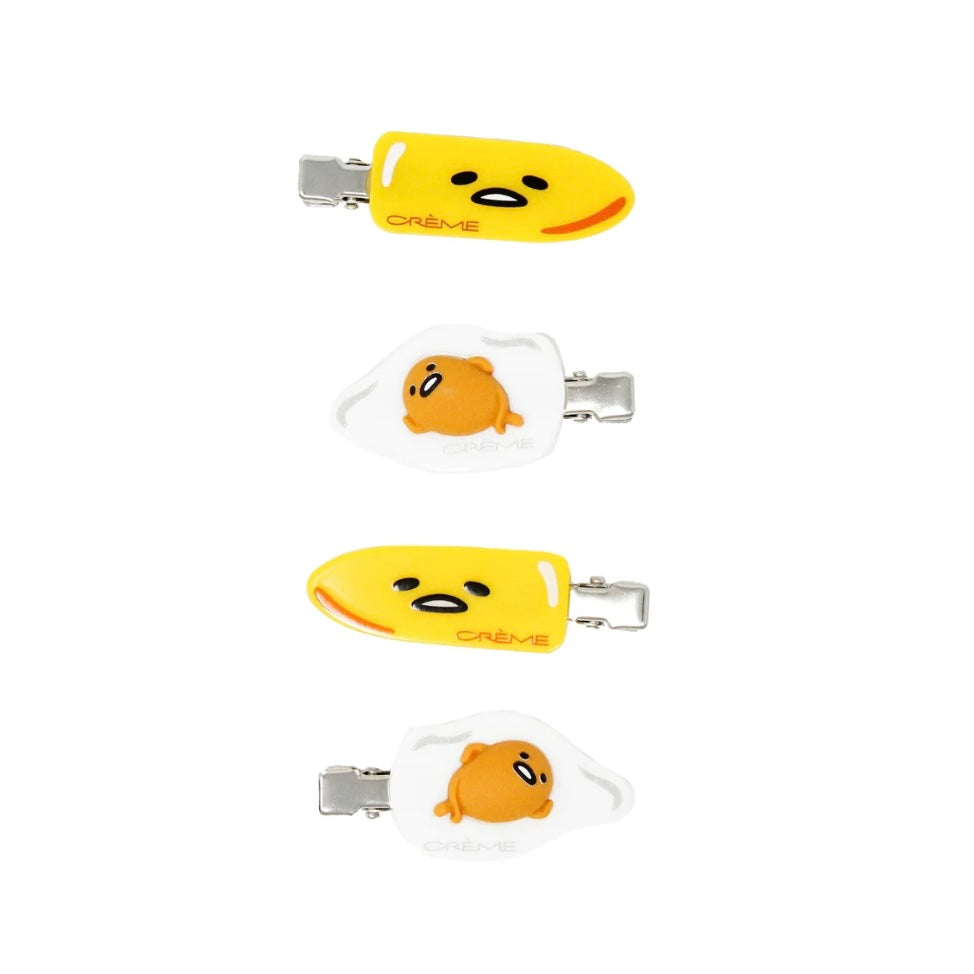 The Crème Shop x Gudetama GUDE Vibes Hair Clips - 4pcs