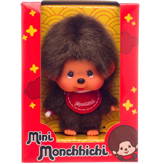 Monchhichi - Mini Doll Boy with Big head 4" Plush