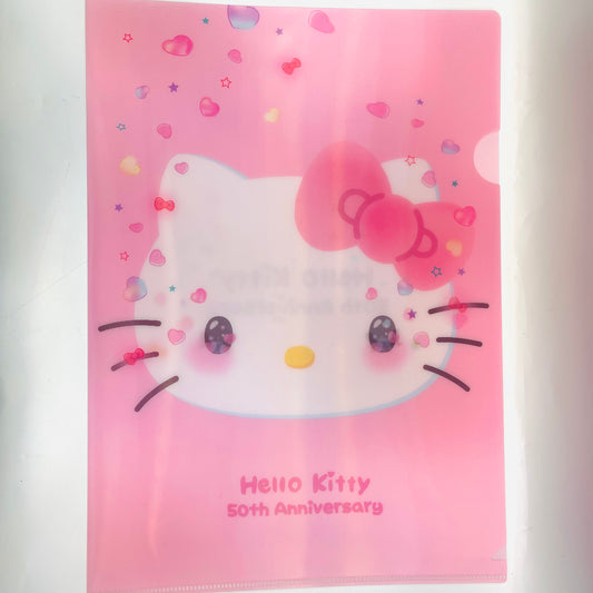 Hello Kitty 50th Anniversary Clear File