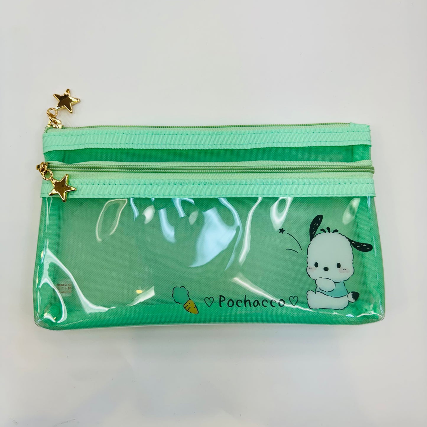 Sanrio 2-Zipper FLAT Pen Pouch