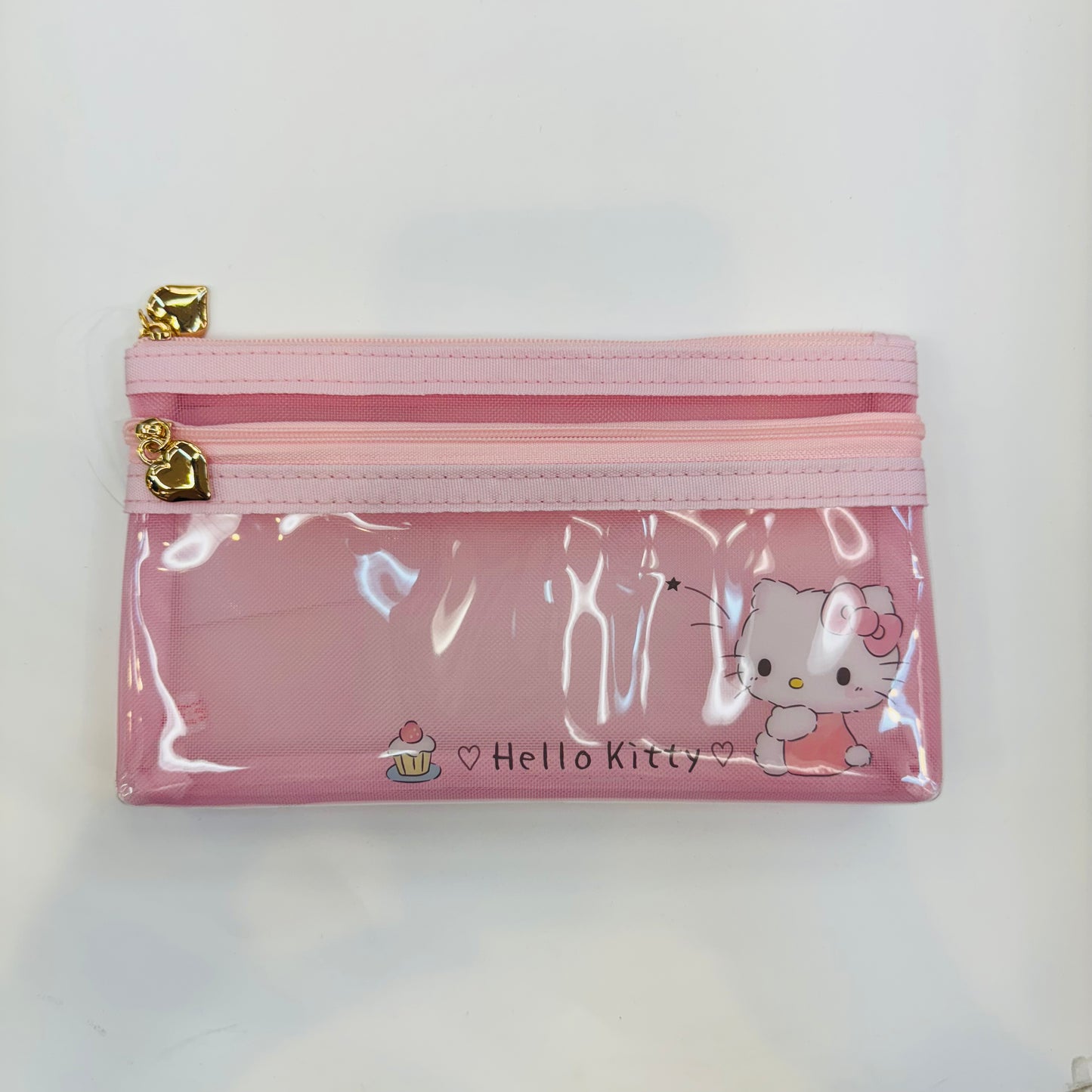 Sanrio 2-Zipper FLAT Pen Pouch