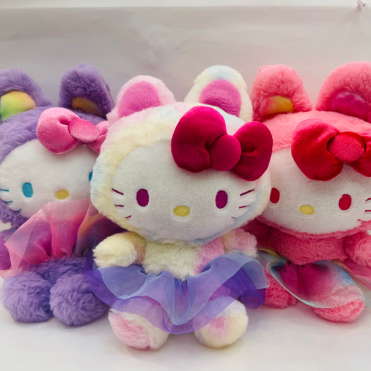 Hello Kitty RAINBOW BUNNY 9" Plush