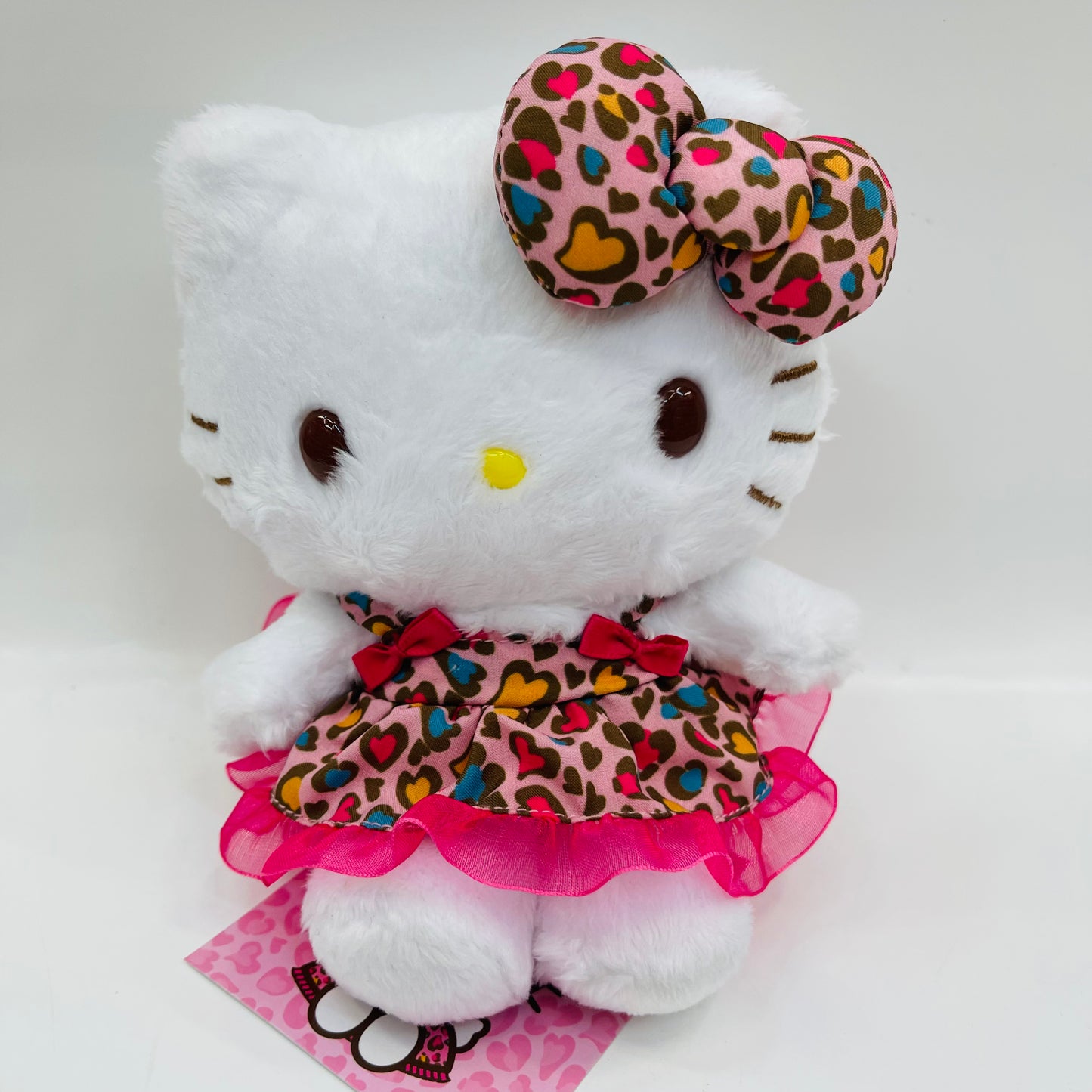 Hello Kitty Leopard Summer Dress Mascot Plush