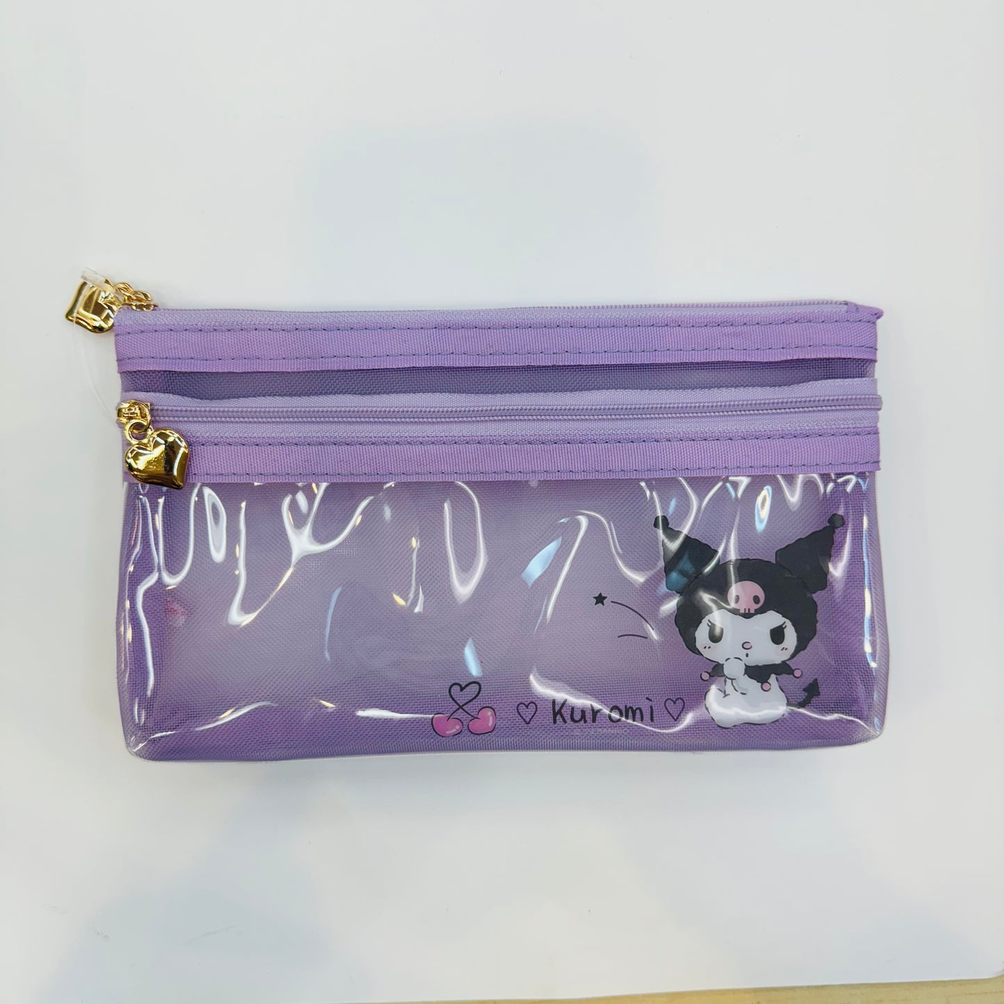 Sanrio 2-Zipper FLAT Pen Pouch