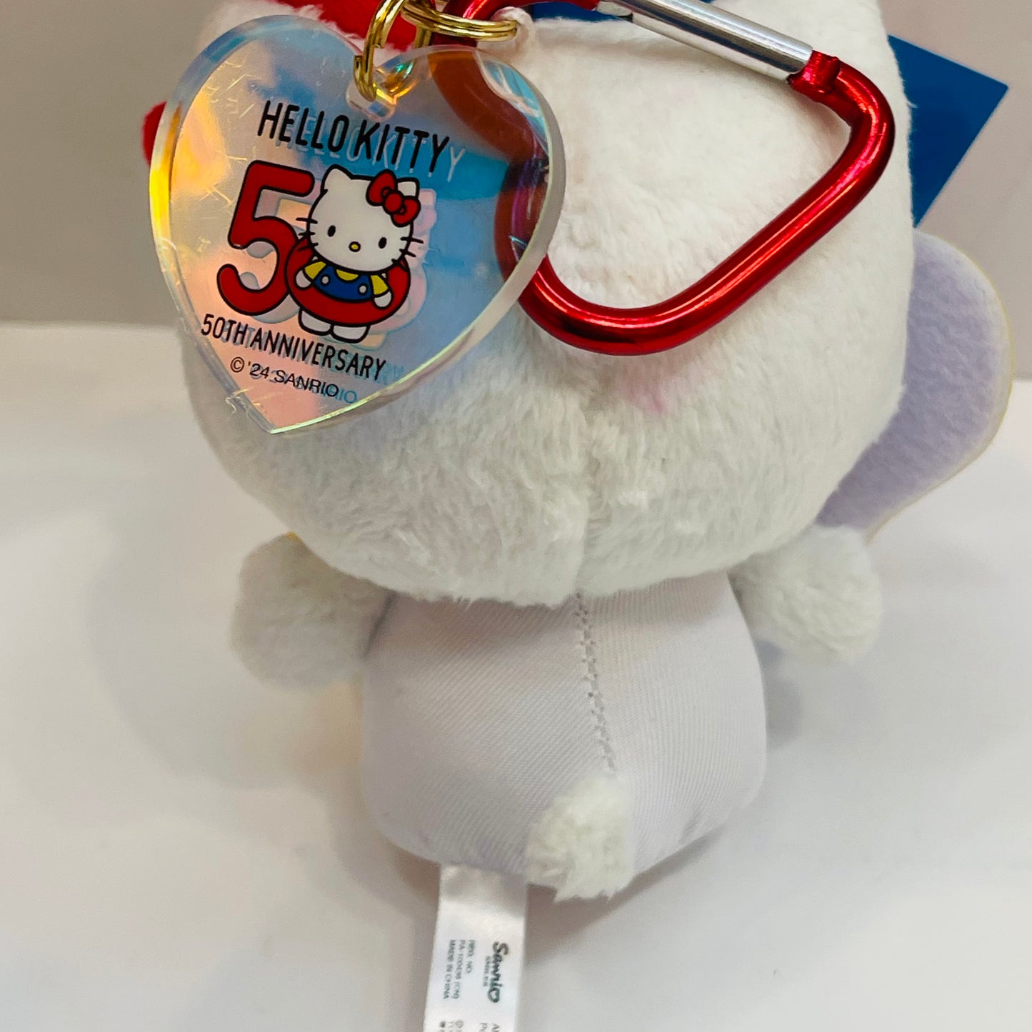 Hello Kitty 50th Anniversary RETRO Mascot Plush Keyclip 1980