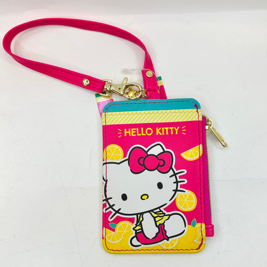 Hello Kitty PINK LEMON ID Card Case with Coin Case