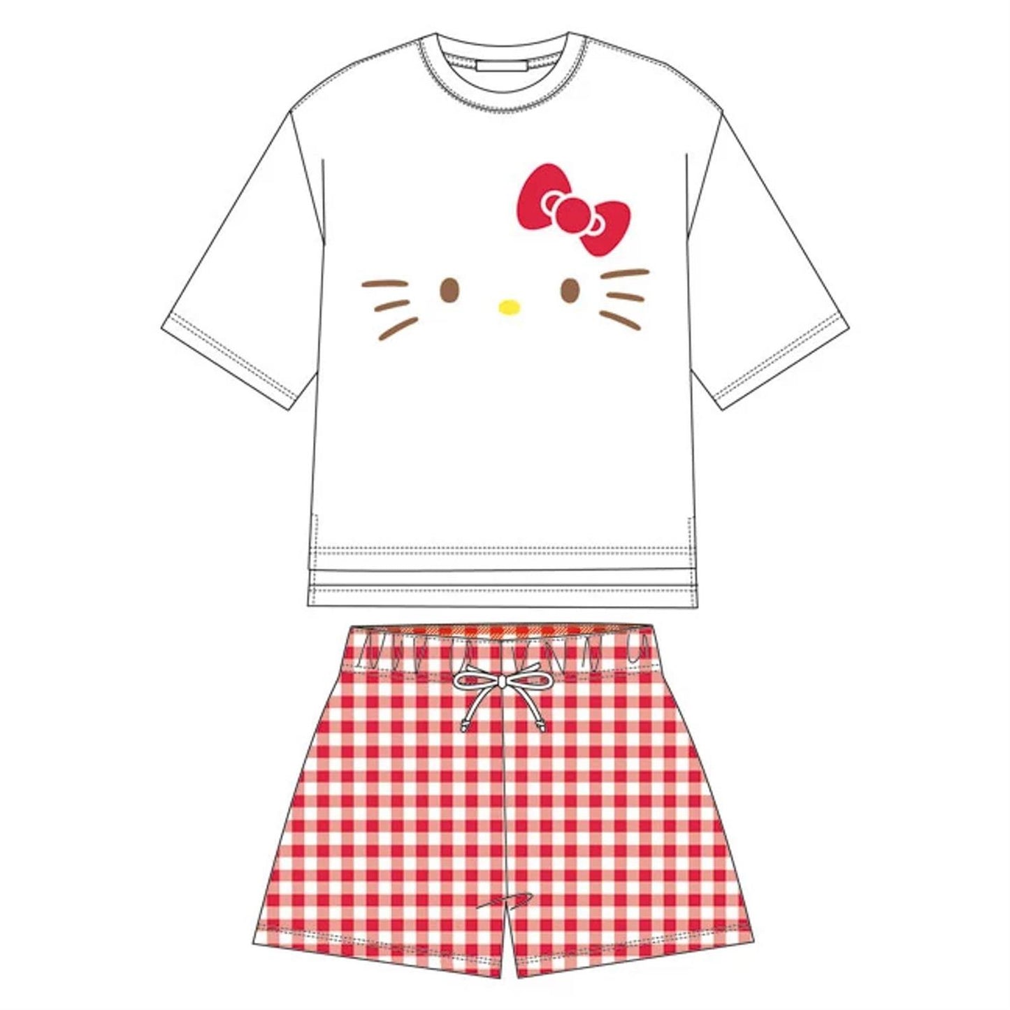 Sanrio FACE Short Room Wear Set