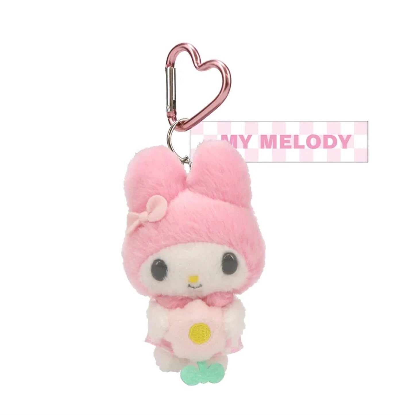 Sanrio PASTEL CHECK SERIES Keyring with Mascot