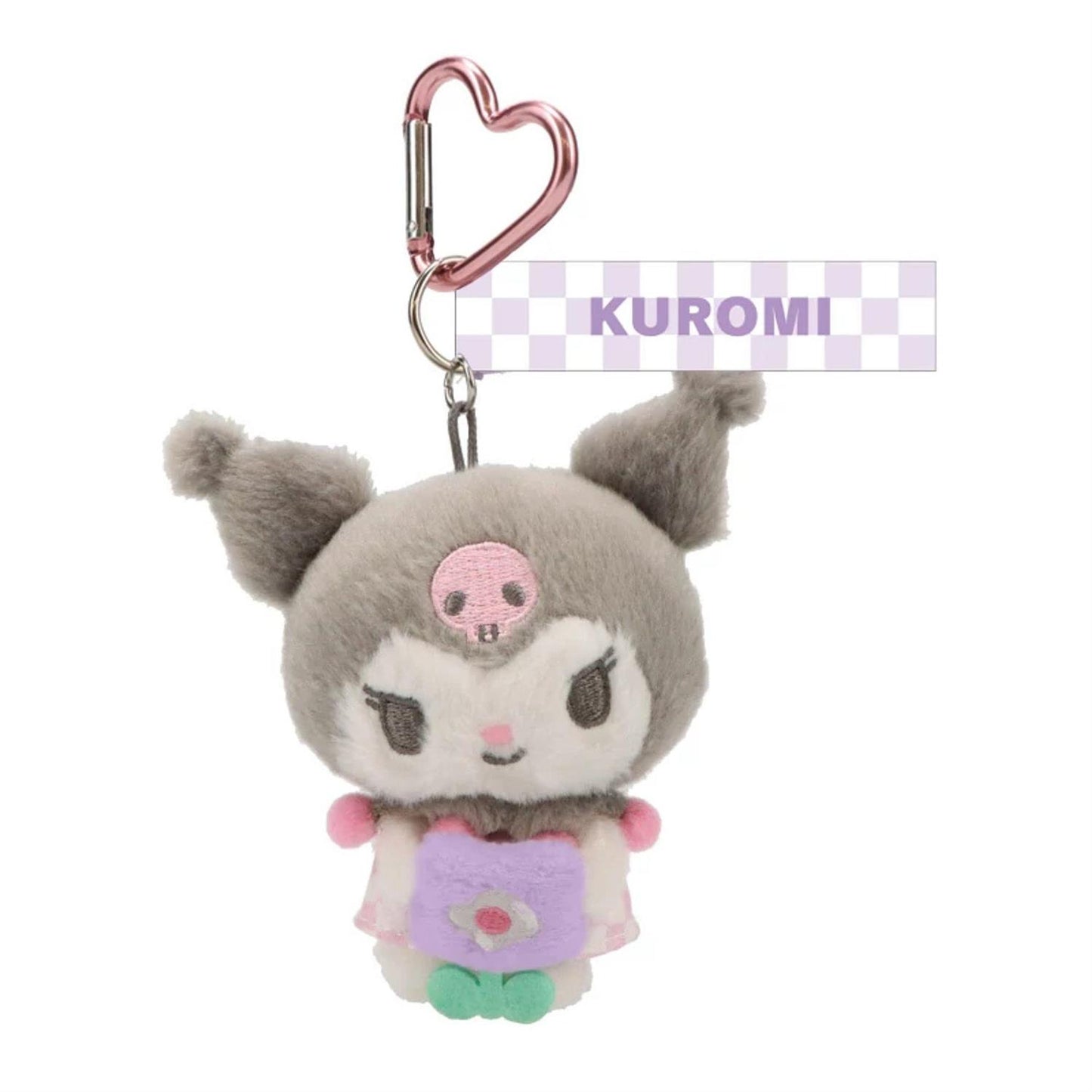 Sanrio PASTEL CHECK SERIES Keyring with Mascot