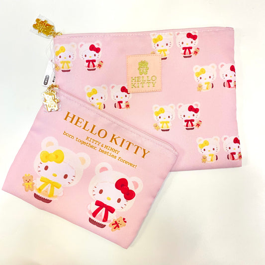 Hello Kitty & Mimmy CAPE KT 2pc Flat Pouch