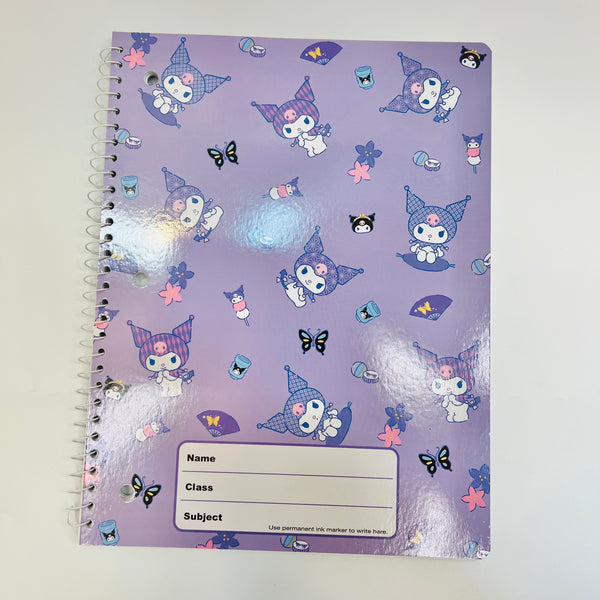 Hello Kitty Kuromi Spiral Tab Journal Notebook