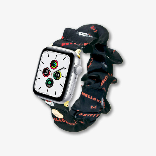 Sonix Classic Hello Kitty Black Scrunchie Apple Watchband