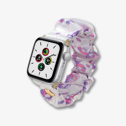 Sonix My Melody & Kuromi Pastel Flower Scrunchie Apple Watchband