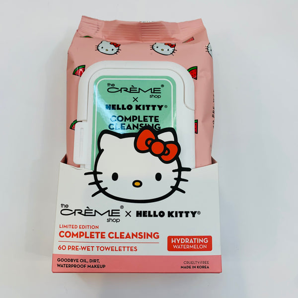 The Crème Shop x Hello Kitty 3-in-1 Complete Cleansing Towelette - Hydrating Watermelon 60ct
