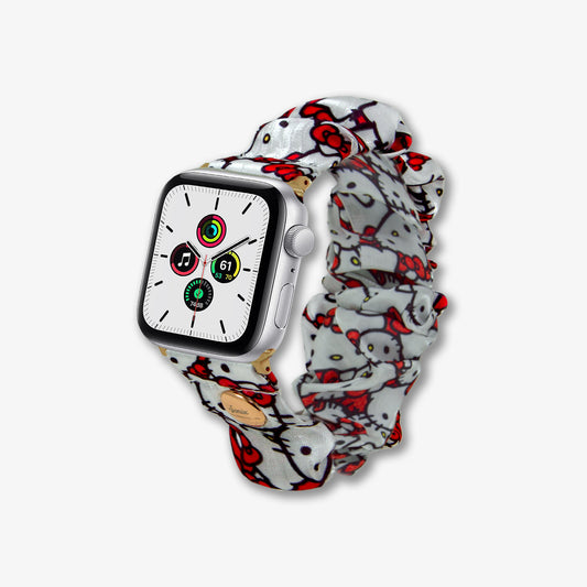 Sonix Classic Hello Kitty White Scrunchie Apple Watchband