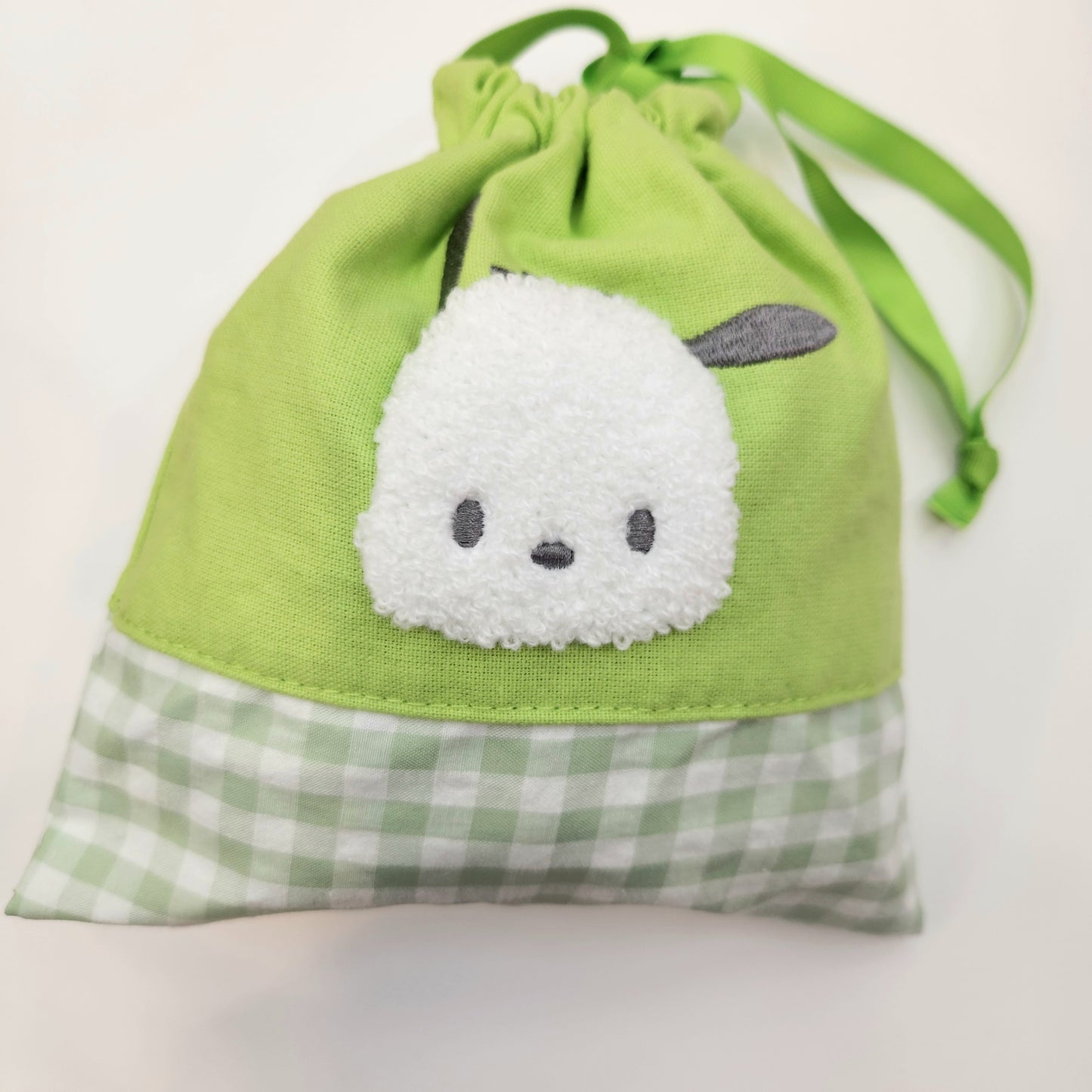 Sanrio CHENILLE GINGHAM Drawstring Bag