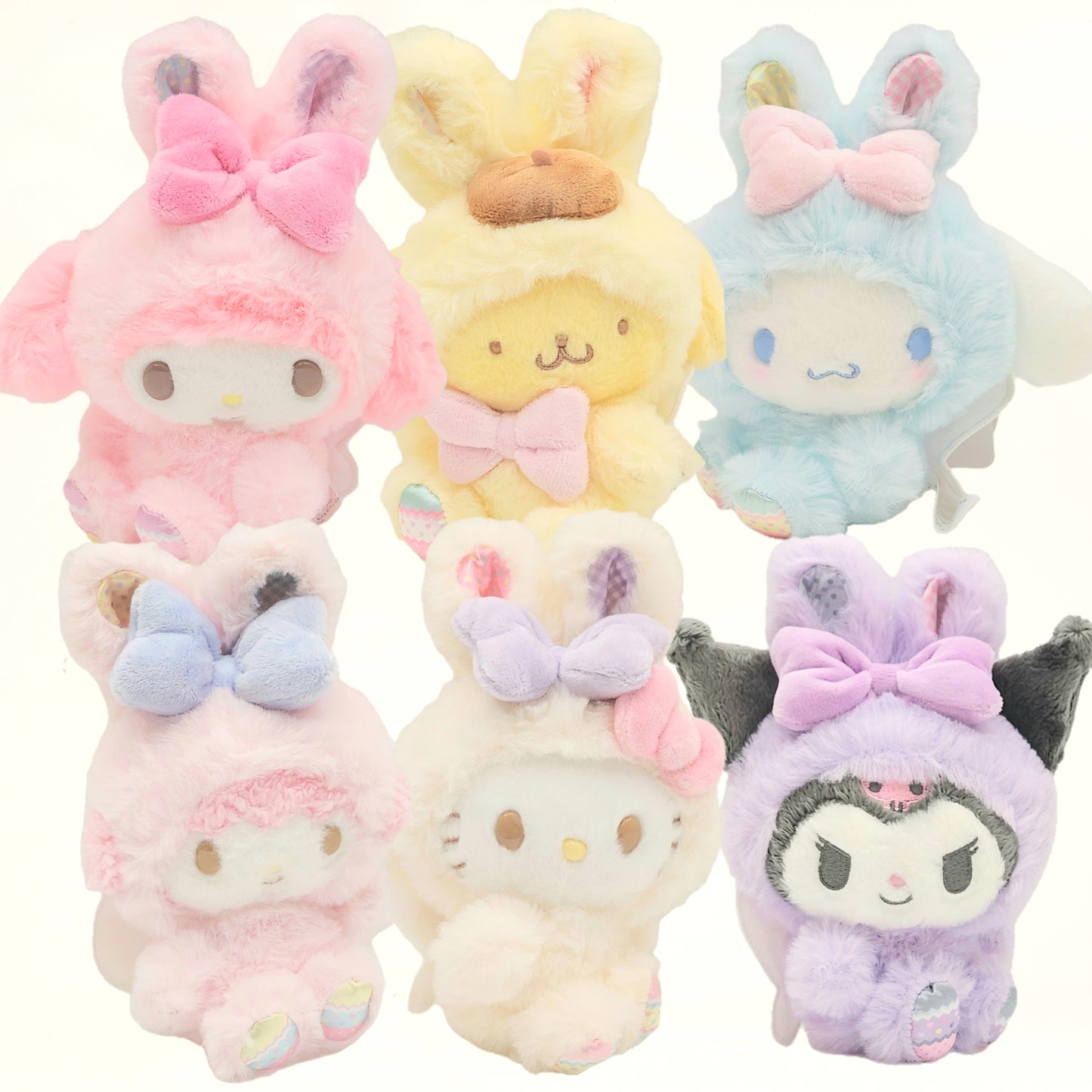 Sanrio RAINBOW BUNNY Keychain with Mascot