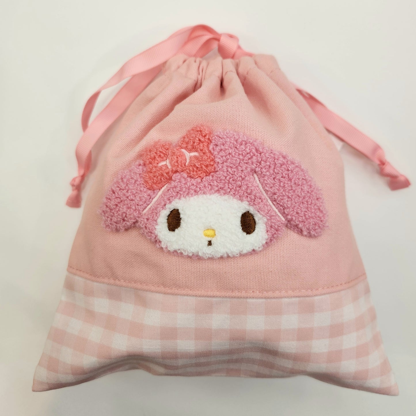 Sanrio CHENILLE GINGHAM Drawstring Bag