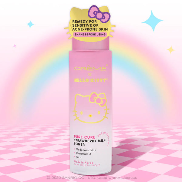The Crème Shop x Hello Kitty Pure Cure Strawberry Milk Toner - Klean Beauty