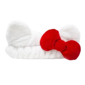 The Crème Shop x Hello Kitty Plush Spa Headband with Red Bow