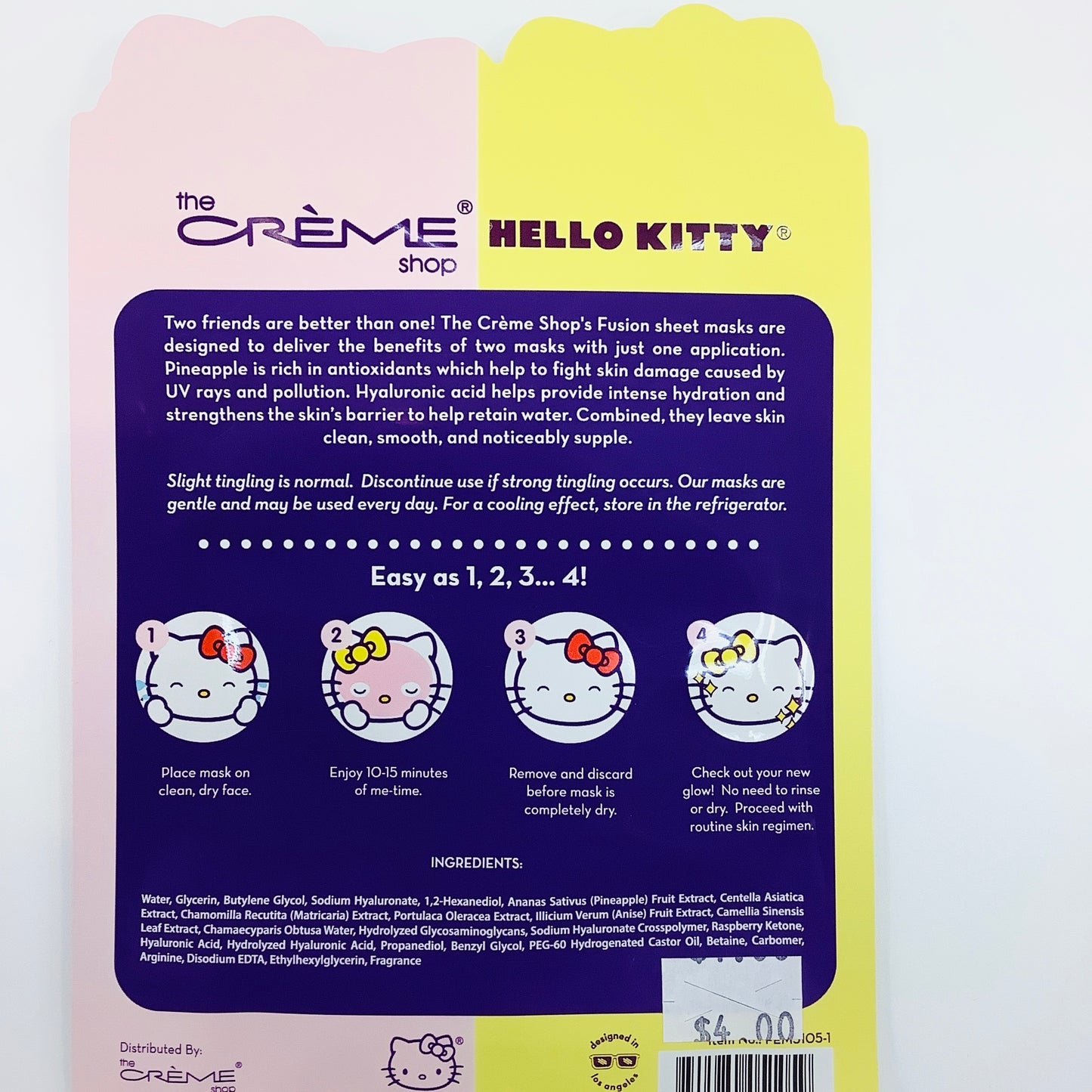 The Crème Shop x Hello Kitty 2-in-1 Fusion Essence Sheet Mask