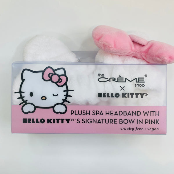 The Crème Shop x Hello Kitty Plush Pink Bow Spa Headband