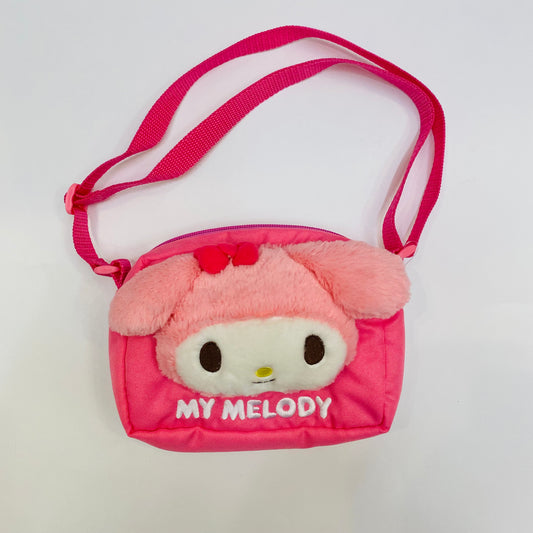 My Melody Face Plush Shoulder Pouch